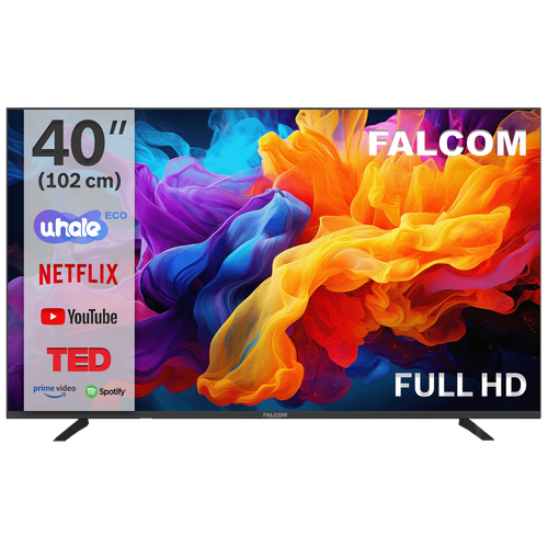 Falcom - Televizor Smart LED TV FullHD  40 inch, Bluetooth ,WiFi