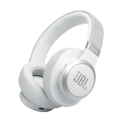JBL Live 770NC Over Ear Bluetooth Headset - White