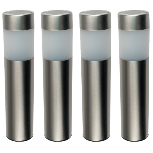 Solarna vrtna LED lampa, metalna, set 4 komada, 300 mAh