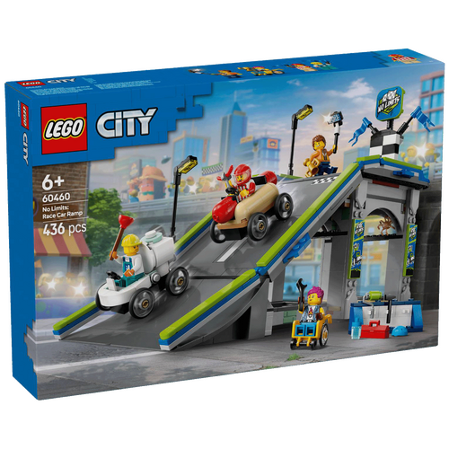 Bez ograničenja: trkalište s rampom za automobile, LEGO City