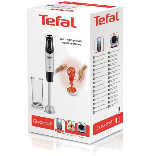 Tefal HB6588 0.8 L Immersion blender 1000 W Black, Stainless