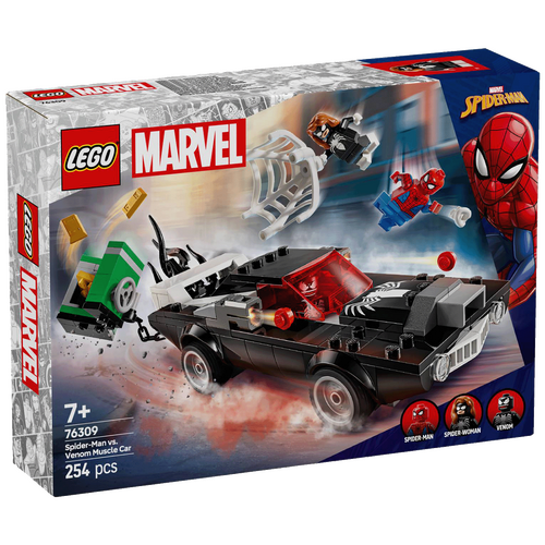 Spider-Man protiv Venoma u sportskom autu, LEGO Marvel