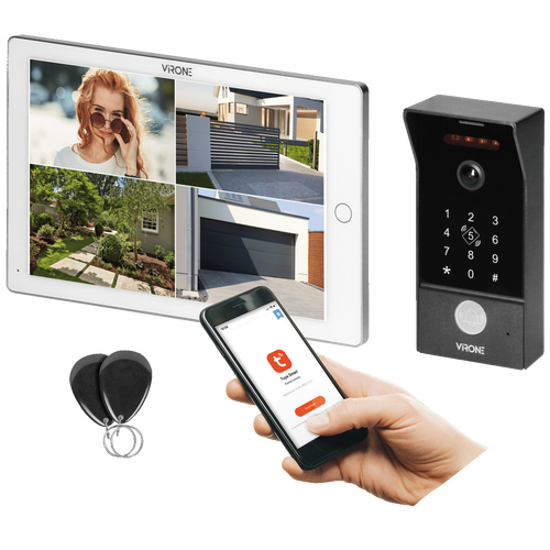 Video interfon 10 inch, WiFi, RFID, Mailo