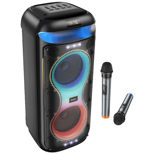 Zvučnik bežični sa 2 bežična mikrofona, USB, Bluetooth, 60W