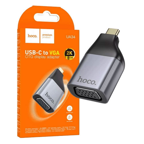 Adapter USB type C na VGA, 2K, OTG