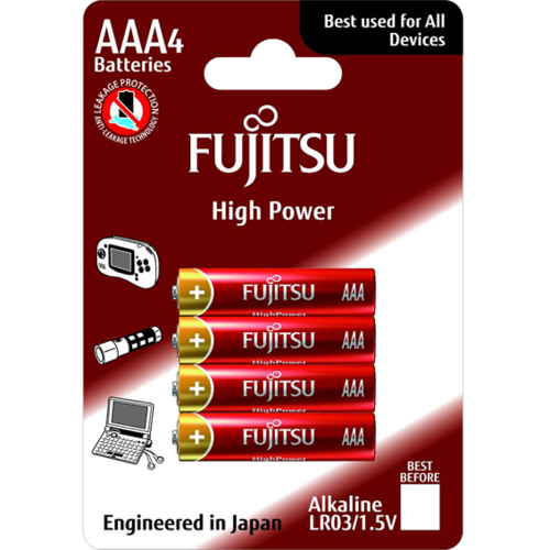 Baterija alkalna AAA/LR03, High Power, 1.5V, blister  4 kom