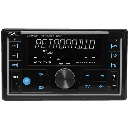 Auto radio, 4 x 50W,  FM RDS, BT, USB, microSD