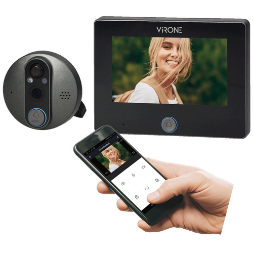 Digitalna špijunka za ulazna vrata, Smart, 4.3 inch, LCD, WiFi