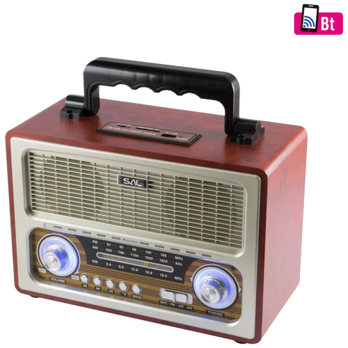 Retro radio + BT bežični zvučnik, 4in1, FM, MP3, AUX