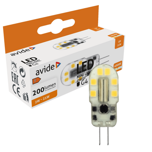 Sijalica, G4, LED 2W, 4000K, 12V DC, bijela svjetlost