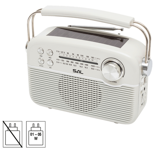 Radio prijemnik sa solarnim napajanjem, FM-AM-SW, Bluetooth