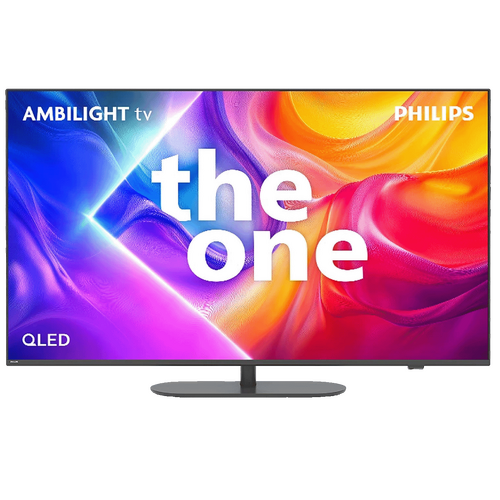 Philips - Televizor Smart QLED 4K UHD 55 inch@Titan OS, Ambilight
