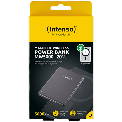 Prijenosni punjač, MagSafe, 5000mAh, bežični, sivi Prijenosni punjač, MagSafe, 5000mAh, bežični, sivi