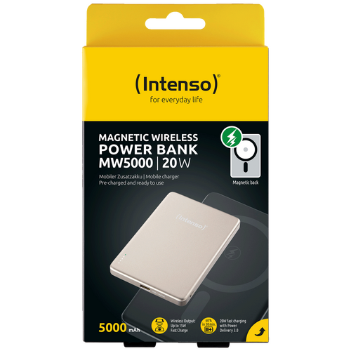 Prijenosni punjač, MagSafe, 5000mAh, bežični, Champagne Prijenosni punjač, MagSafe, 5000mAh, bežični, Champagne