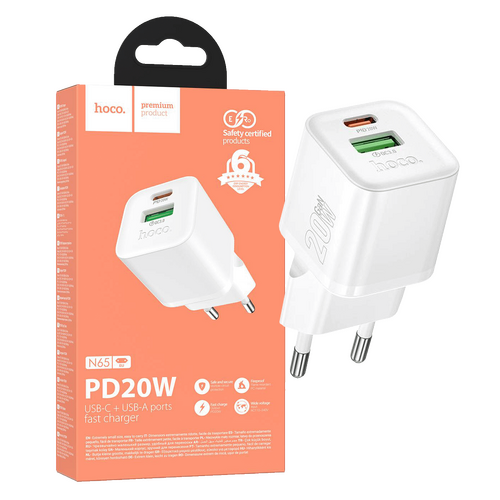 Punjač kućni, brzi, PD20W + QC3.0, GaN