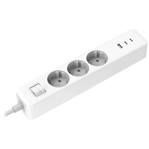 Produžni kabel, 3 utičnice, 1 x USB, 2 x USB C, 1.4 met.