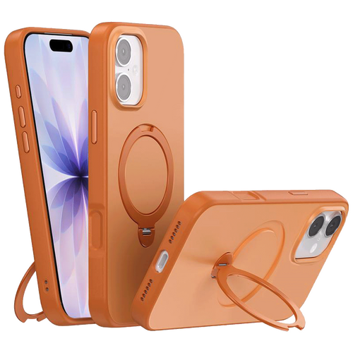 Maska sa rotirajućim držačem za iPhone 17, Magsafe, orange Maska sa rotirajućim držačem za iPhone 17, Magsafe, orange