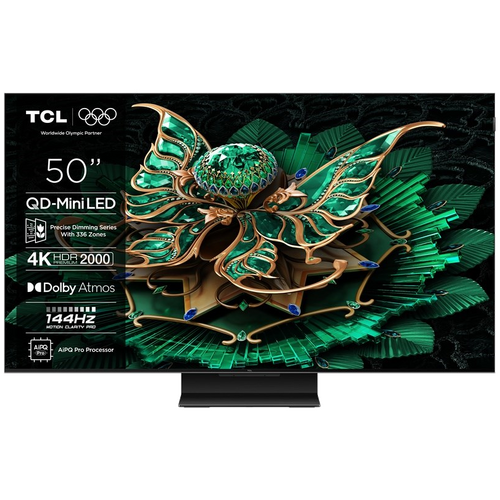 TCL - Televizor Smart Premium QD-Mini LED 4K UltraHD 50 inch,Google TV TCL - Televizor Smart Premium QD-Mini LED 4K UltraHD 50 inch,Google TV