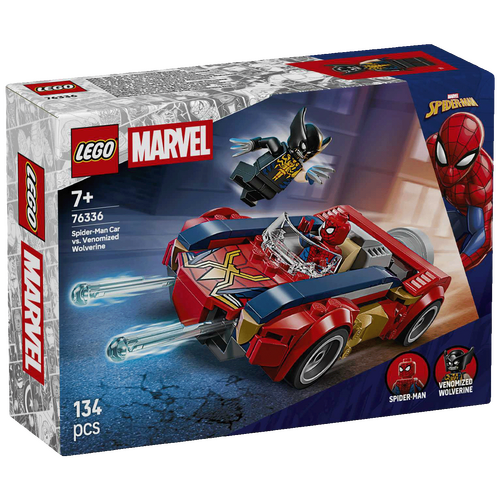 Spider-Man car vs. Venomized Wolverine,Super Heroes Marvel