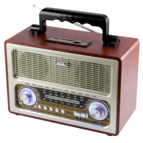 Retro radio + BT bežični zvučnik, 4in1, FM, MP3, AUX