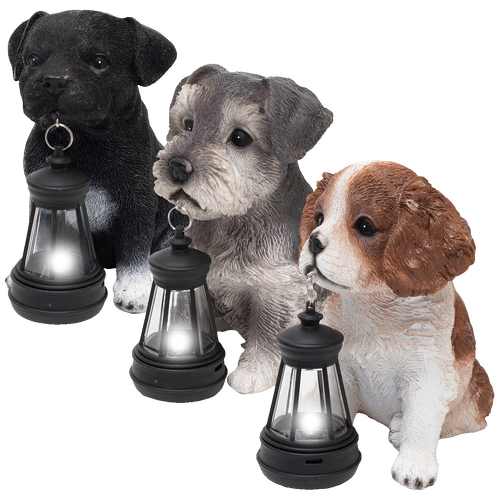 Solarna vrtna svjetiljka u obliku psa, 80 mAh