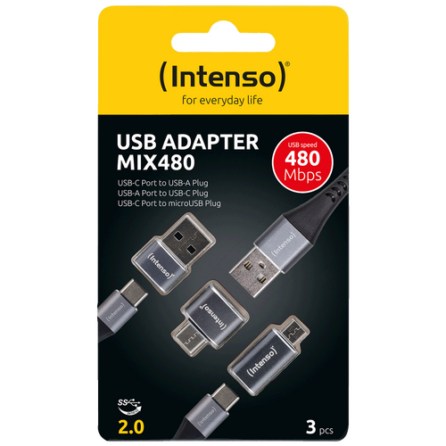 Adapter set, USB A/C, USB C/A i USB C/micro USB, 3 kom. pak.