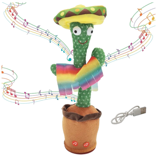 Igračka kaktus sa sombrerom koji pleše i ponavlja riječi Igračka kaktus sa sombrerom koji pleše i ponavlja riječi