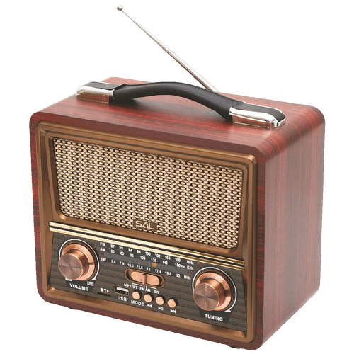 Retro radio + BT bežični zvučnik, FM, MP3, USB/microSD