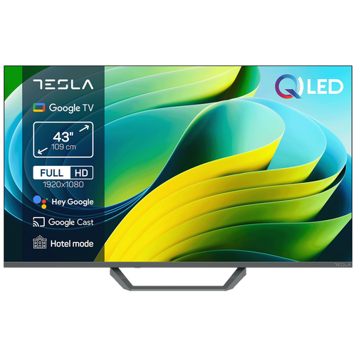 Tesla - Televizor Smart QLED 4K UltraHD 43 inch, Series 6, Google TV