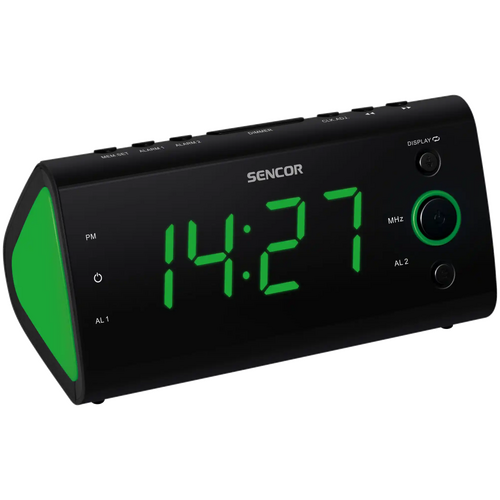 Fm radio sa digitalnim prikazom vremena SENCOR SRC 170 GN ze