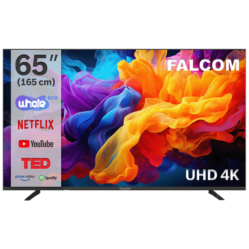 Falcom - Televizor Smart LED TV 4K UltraHD 65 inch, Bluetooth, WiFi Falcom - Televizor Smart LED TV 4K UltraHD 65 inch, Bluetooth, WiFi