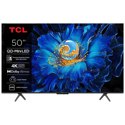 TCL - Televizor Smart QD-Mini LED 4K UltraHD 50 inch, Google TV