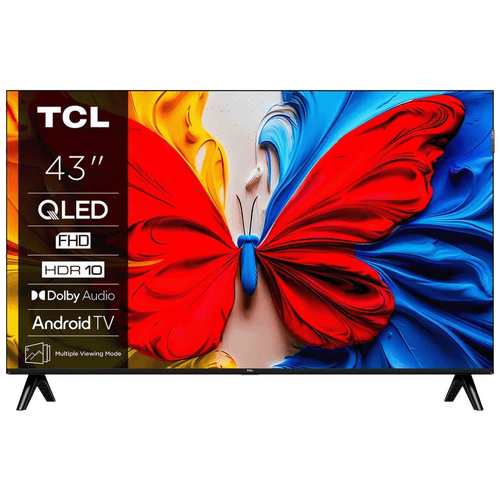TCL - Televizor Smart S5L QLED Full HD 43 inch, Android TV