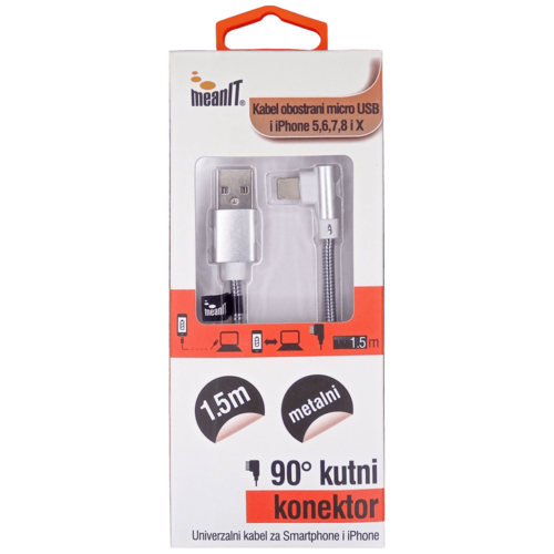 USB kabl za smartphone i iPhone, FLIP, 1A