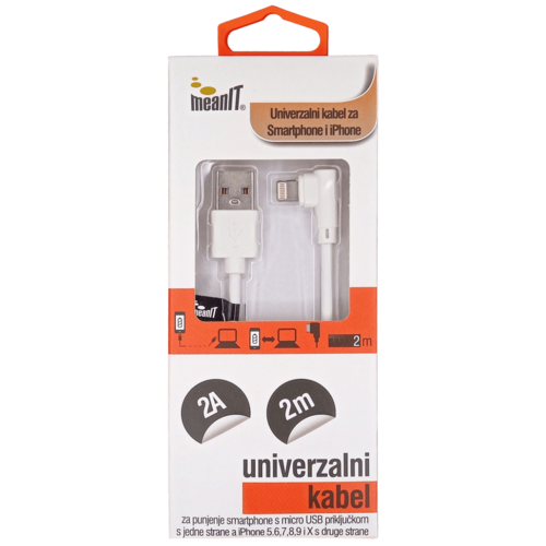 USB kabl za smartphone i iPhone, FLIP, 1A