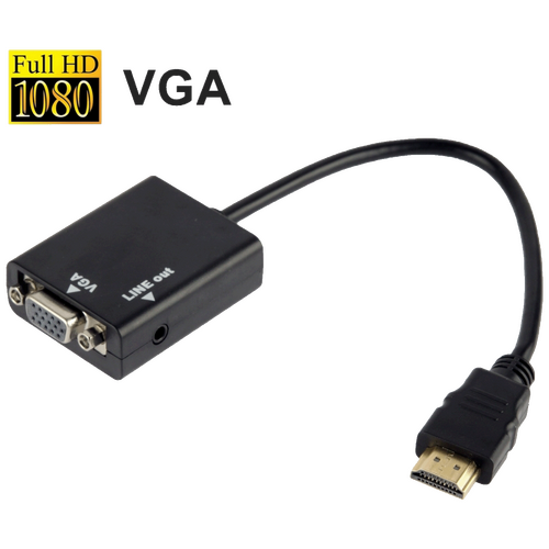 Adapter HDMI na VGA + audio