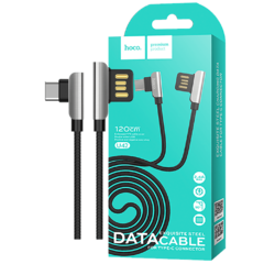 USB kabl za smartphone, USB type C, 1.2 met., 2.4 A, crna