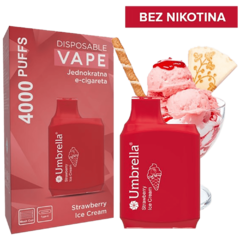 Cigareta elektronska, jednokratna,  Strawberry Ice Cream 0mg
