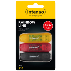 USB Flash drive 32GB Hi-Speed USB 2.0,Rainbow Line, 3 kom