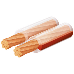Kabel za zvučnike 2 x 4 mm, transparent, 50 met.