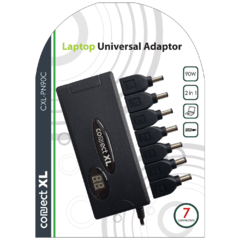 Adapter za laptop,univerzalni, 90W, 2u1 AC+Auto, LCD display