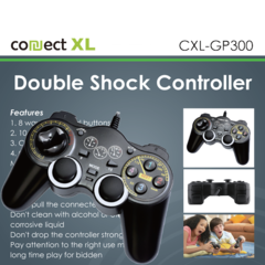 Gamepad za PC sa vibracijom, 14 tipki/tastera, Double Shock