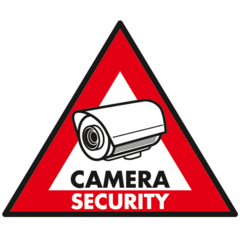 Set 5 naljepnica  inchCamera Security inch