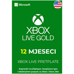 XBOX Live 12 mjeseci - Sjedinjene Američke Države