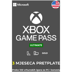 Xbox Game Pass Ultimate 3 mjeseca - globalno