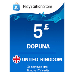 Playstation Network - Ujedinjeno Kraljevstvo 5£