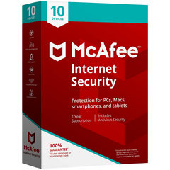 McAfee Internet Security 10 uređaja 1 godina