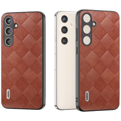 Maska za Samsung S24+, TPU + PC + PU koža
