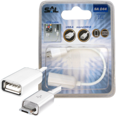 USB micro OTG kabl, dužina 16 cm, USB 2.0