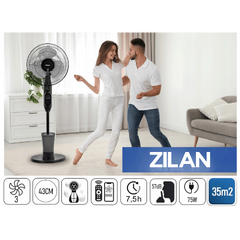 Ventilator sa raspršivačem vode, daljinski upravljač, 75 W